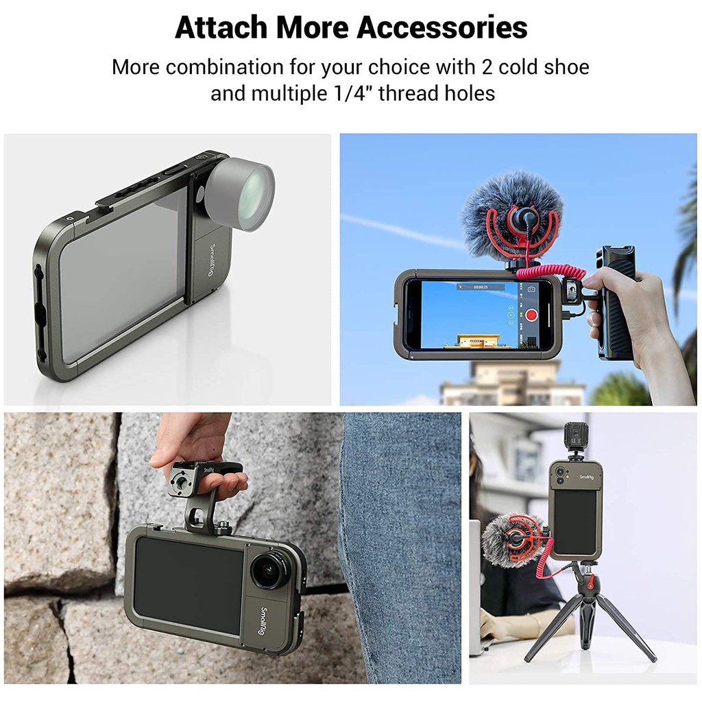 Bộ quay video cầm tay dành cho iPhone 12 Pro - Smallrig Handheld Video Rig Kit 3175