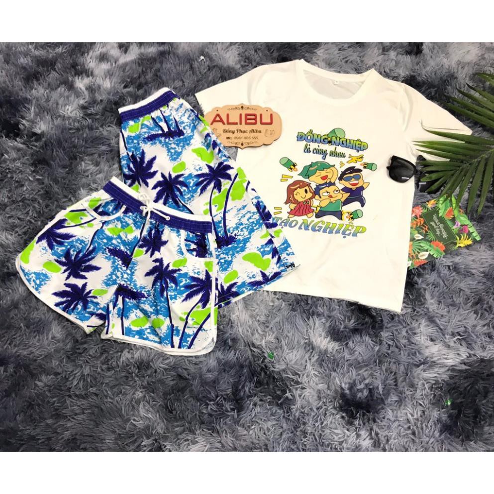 [Giá 4x Cotton] Áo Thun Đồng Phục Đi Biển Gia Đình, Team Building Công Ty, Đi Bơi ་ | BigBuy360 - bigbuy360.vn