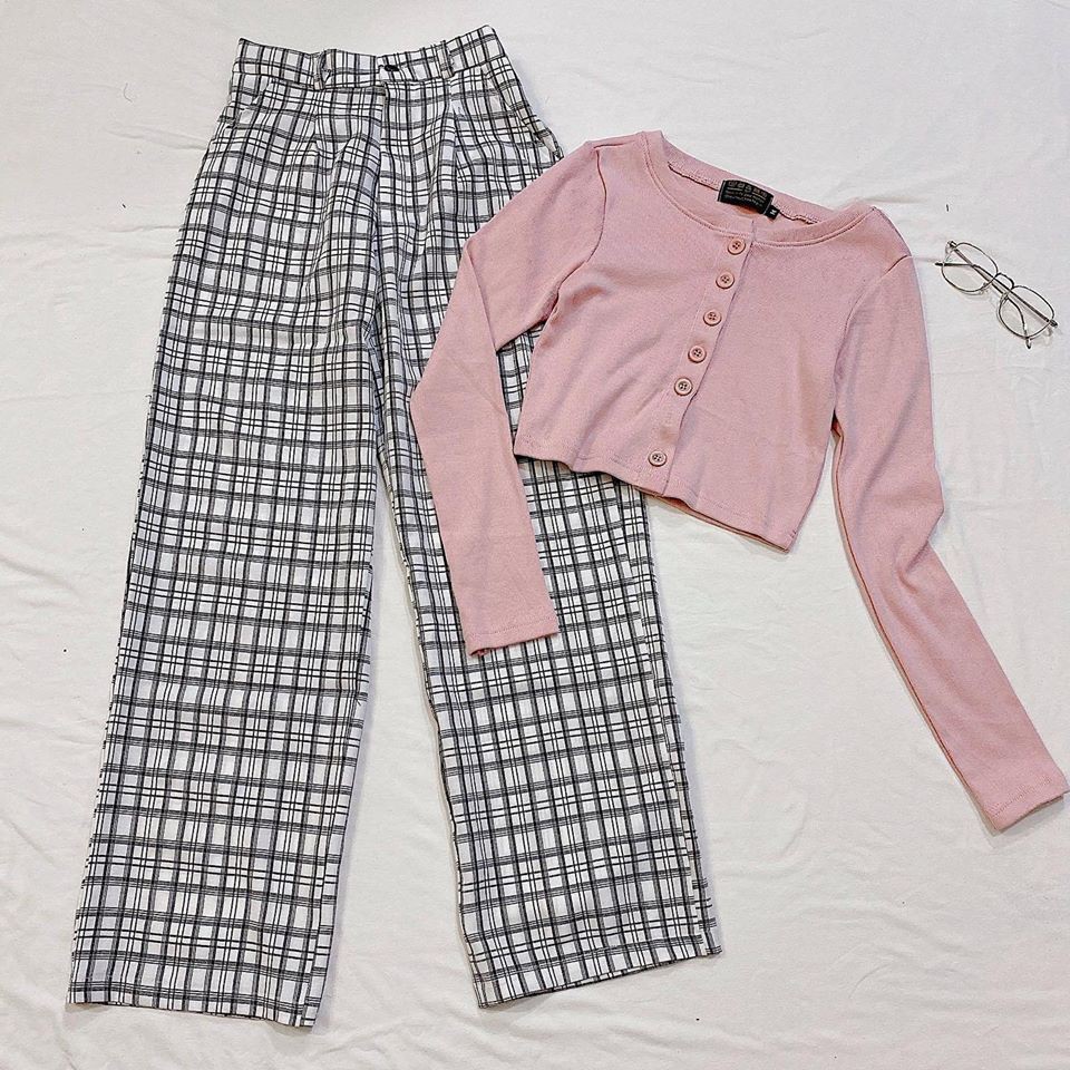 Áo Croptop YAN CỔ TIM TAY DÀI Nữ
