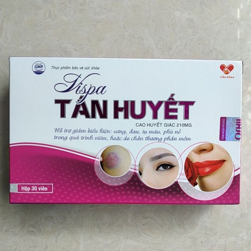 VISPA TÁN HUYẾT Hộp 30 viên
