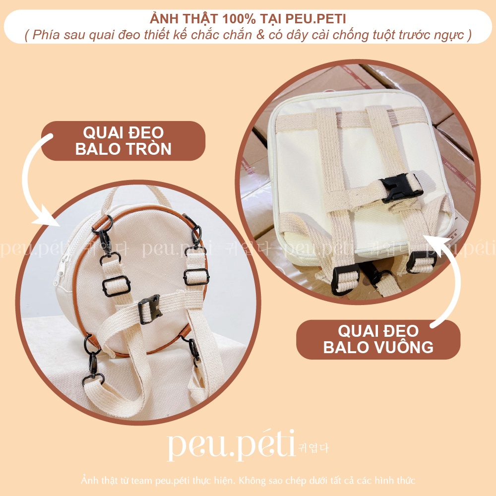 XẢ BALO THÊU TÊN BÉ THEO YÊU CẦU style Hàn giá tốt nhất Sàn- by peu.péti