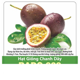 Hạt Giống Chanh Leo Thơm Ngon, Sai Trái 20 Hạt