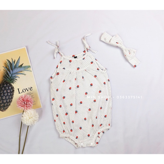 Set body 2 dây và tuban ( quả dâu)
