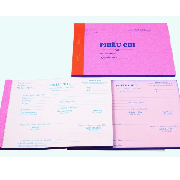 Phiếu thu-chi-nhập-xuất 2,3 liên 100 tờ