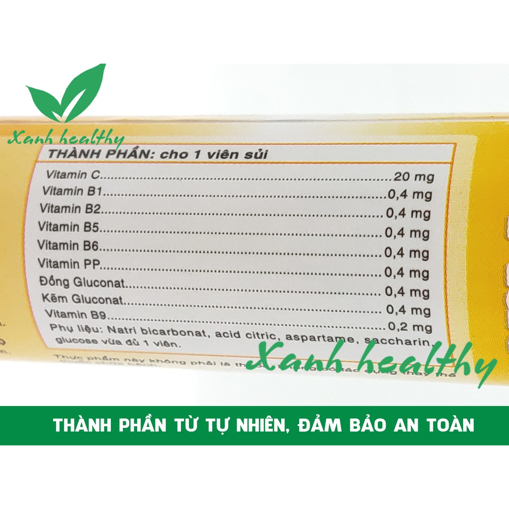 Viên Sủi cam Vitamin C  - Multivitamin PLUSZZS - Hàng chính hãng - bổ sung vitamin khoáng chất tốt cho sức khỏe