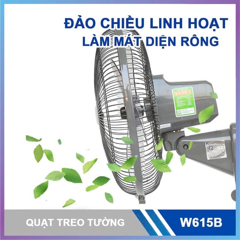 Quạt treo tường CHINGHAI W615-A3 | W615-B3, Hàng chính hãng - Bảo hành 12 tháng