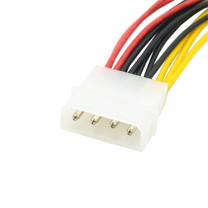 Cáp chia nguồn molex IDE 4pin 1 ra 3 20Cm - 4 pin molex male to 3 4 pin female cable
