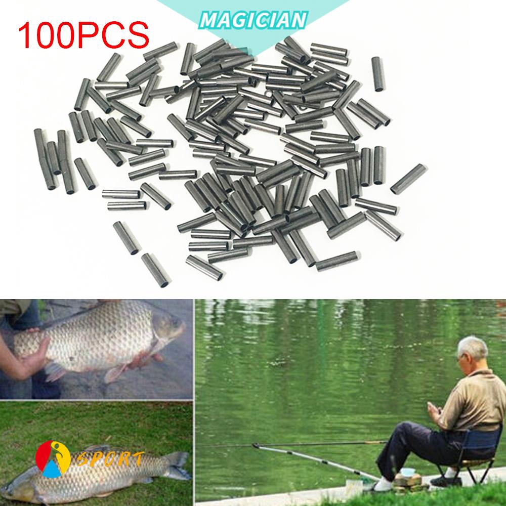 100 Ống phụ kiện câu cá bằng đồng bền bỉ tiện lợi