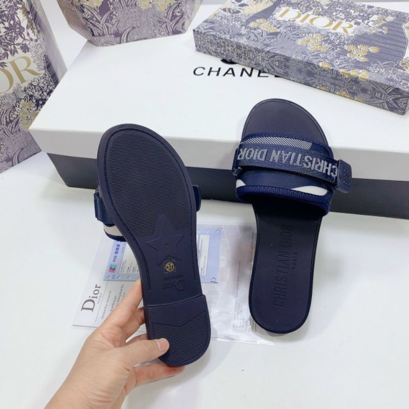 B(ẢNH THẬT) Dép Lê Nữ Quai Ngang Chữ Mềm Êm Fullbox Bill Túi Hãng Cao Cấp