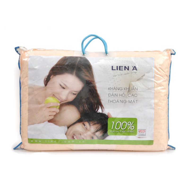 Gối Cao Su Oval Liên Á người lớn 100% cao su thiên nhiên êm ái, mềm mại