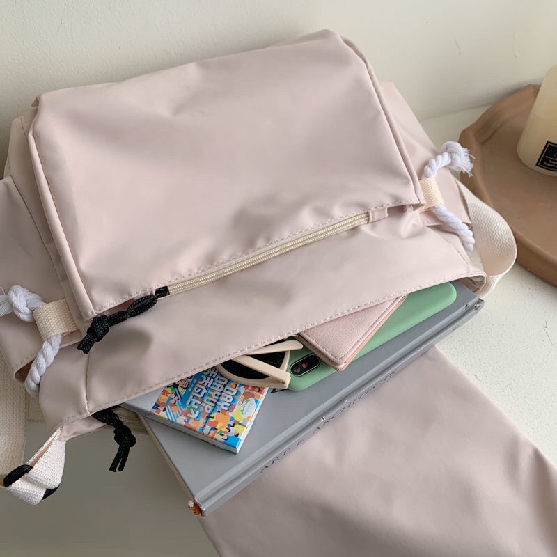 Túi đeo chéo vải chống thấm unisex nam nữ ulzzang vừa a4