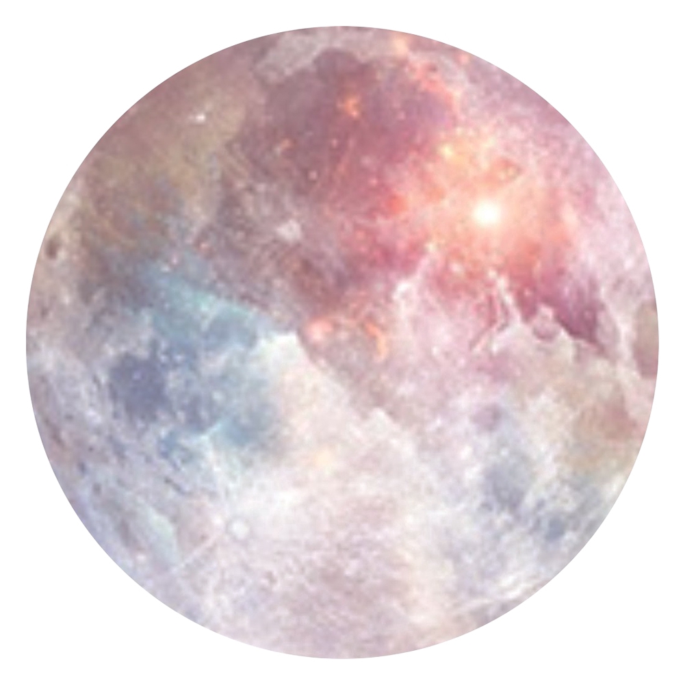 【YUKV】Planets Planet Mousepad Bentuk Bulat Motif Bintang Ukuran 200x200mm untuk Tablet