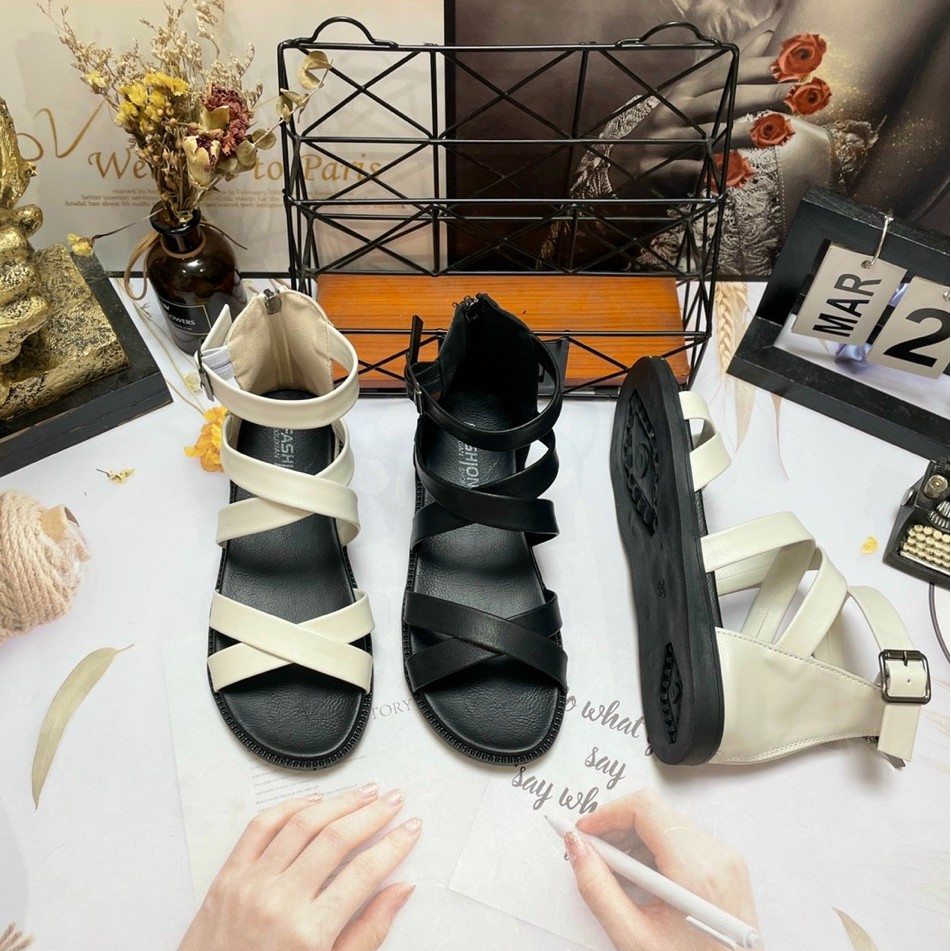 Sandal Chiến Binh 💥CÓ NHIỀU KIỂU💥 Đế Đúc 2p - Dây Kéo hậu [Quảng Châu] A-8 A-6