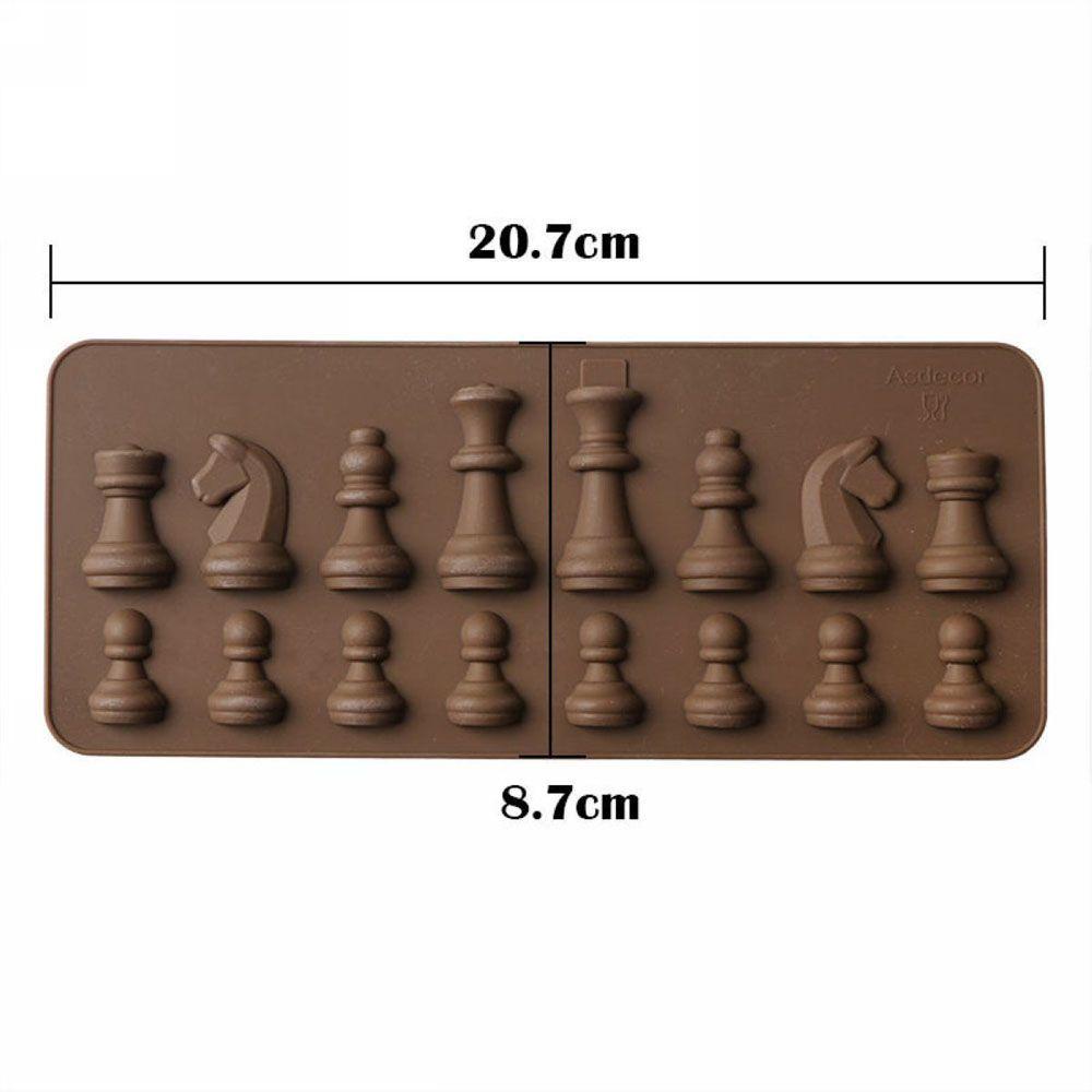 Khuôn Silicone Làm Bánh Tạo Hình Quân Cờ Vua 3D Độc Đáo Tiện Dụng