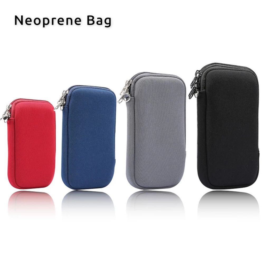 Túi đựng điện thoại chống sốc bằng nylon Neoprene có dây đeo cổ 4.7-7.2 Inch