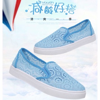 Giay Slip on ren