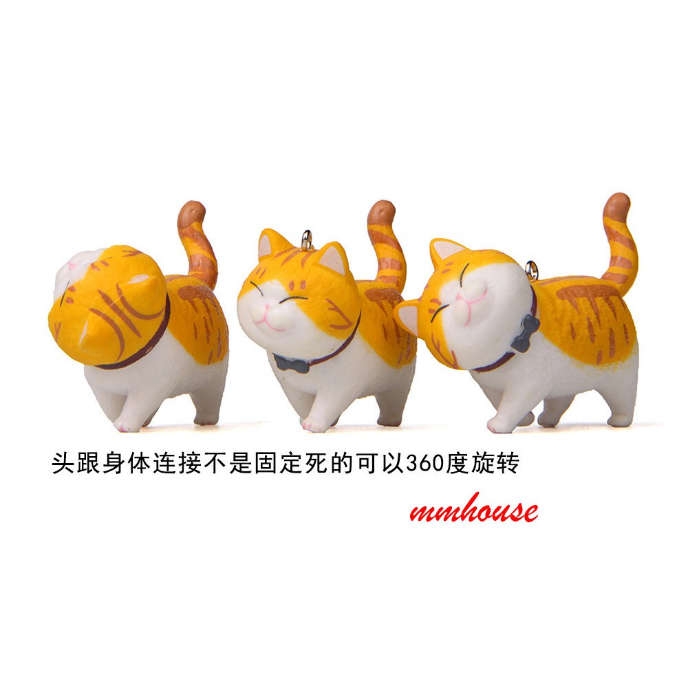 Móc khóa hình dạng mèo dễ thương xinh xắn