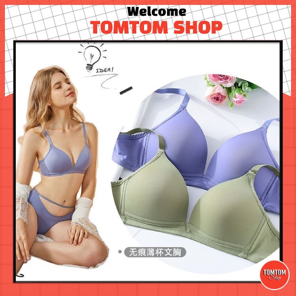 Áo Lót Nữ Đúc Su Trơn Nâng Ngực Không Gọng Đệm Mỏng AL15