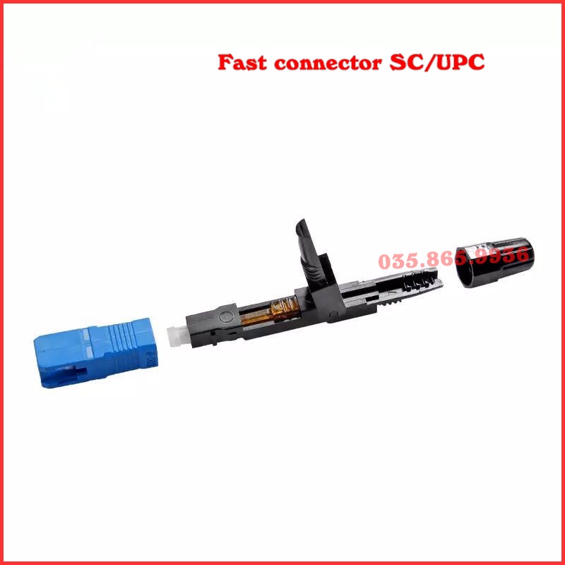 Combo 10-30-50 Fast connector - Đầu nối sợi quang chuẩn SC/UPC | Đầu nối quang nhanh Fast connect CHẤT LƯỢNG