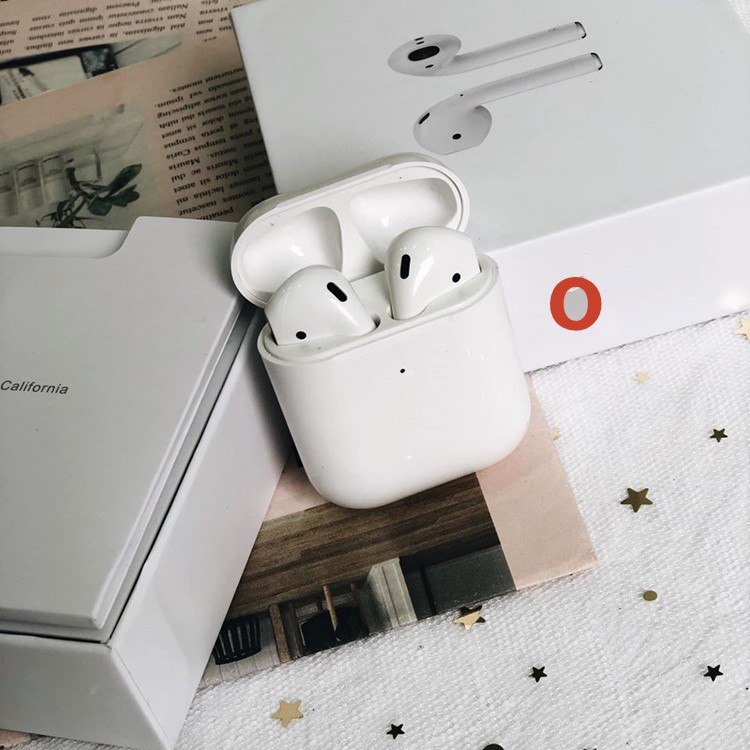 [Hổ Vằn 1562m] Tai nghe Airpods 2 TWS - Check imei - Định vị đổi tên - Pin 5 giờ - Sạc không dây - Cảm biến hồng ngoại