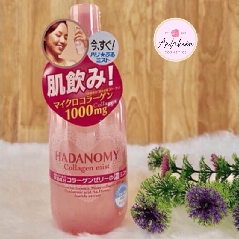 🌷🌸Nước Hoa Hồng dạng xịt chống lão hóa Sana Hadanomy Collagen Mist 250ml🌸🌷