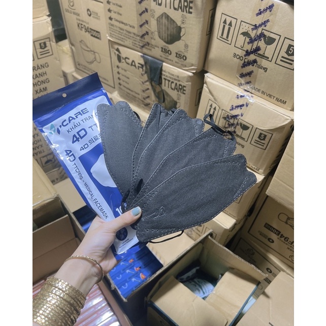 Khẩu trang Kf94 TT care màu đen