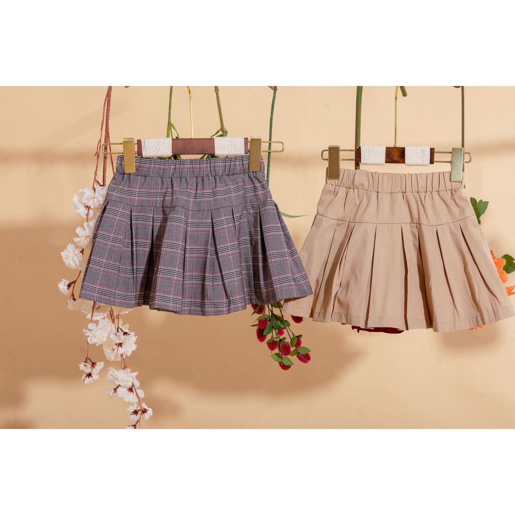 [LITTLE PINK] SALLY SKIRT - Chân váy xếp li bé gái