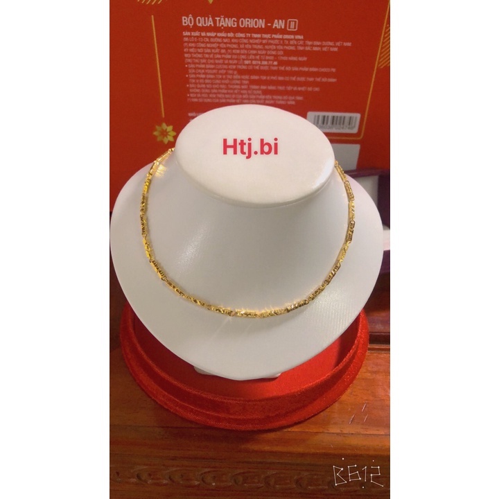 Dây chuyền nam đốt trúc mạ vàng màu 24 sáng bóng đẳng cấp htj