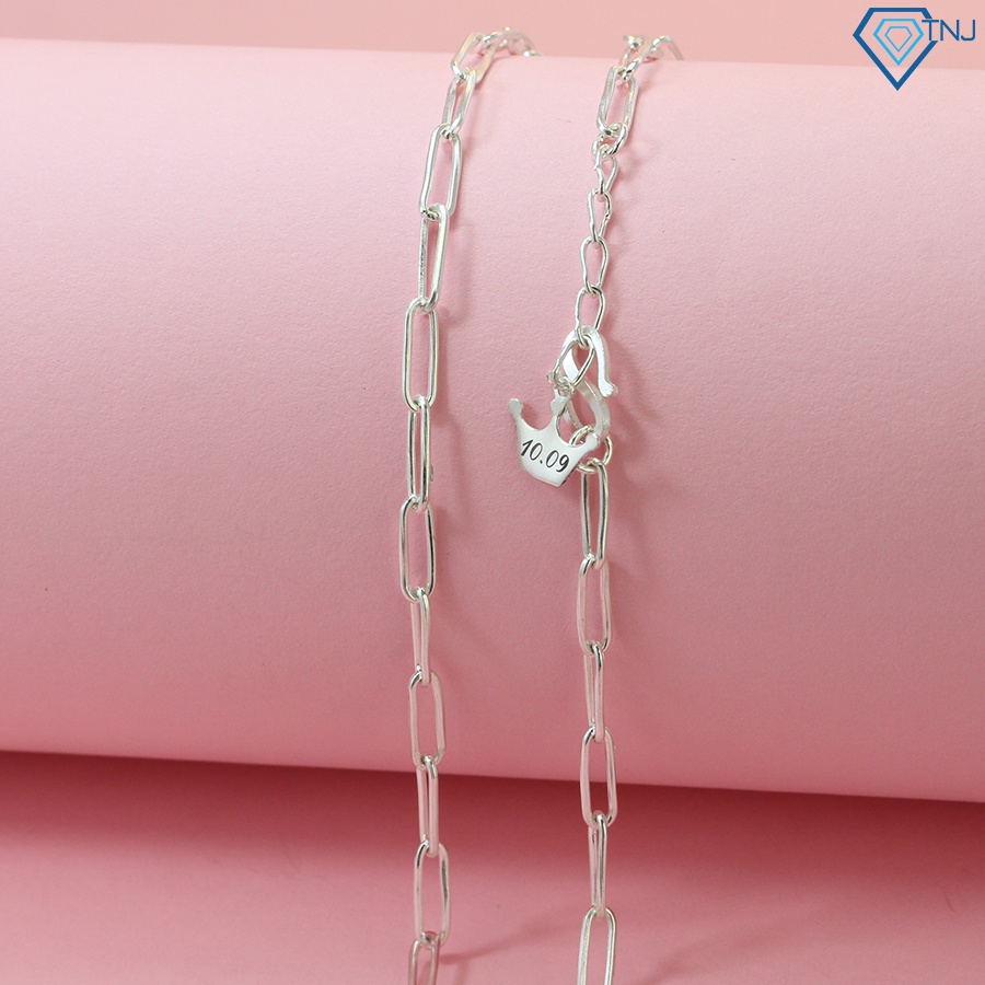 Vòng cổ nữ bạc thật mắt xích cá tính khắc tên DNK0014 Trang Sức TNJ