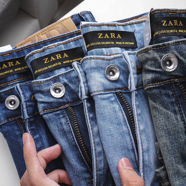 Quần jean nam ôm nhẹ hàng xuất dư jean co giãn | BigBuy360 - bigbuy360.vn