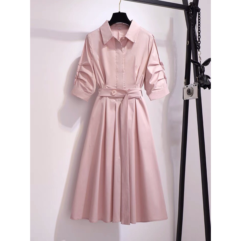 Váy Nữ 💖FREESHIP💖  váy nữ dáng chữ A polo cổ bẻ trẻ trung năng động phong cách hiện đại | BigBuy360 - bigbuy360.vn