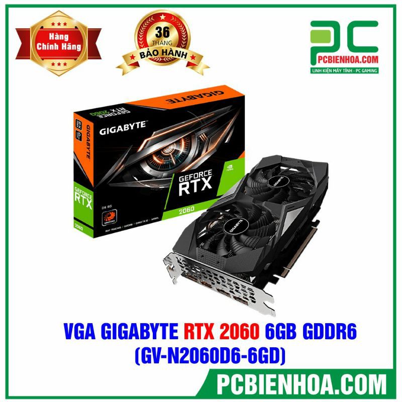 VGA Gigabyte GeForce RTX 2060 6G (GV-N2060D6-6GD)