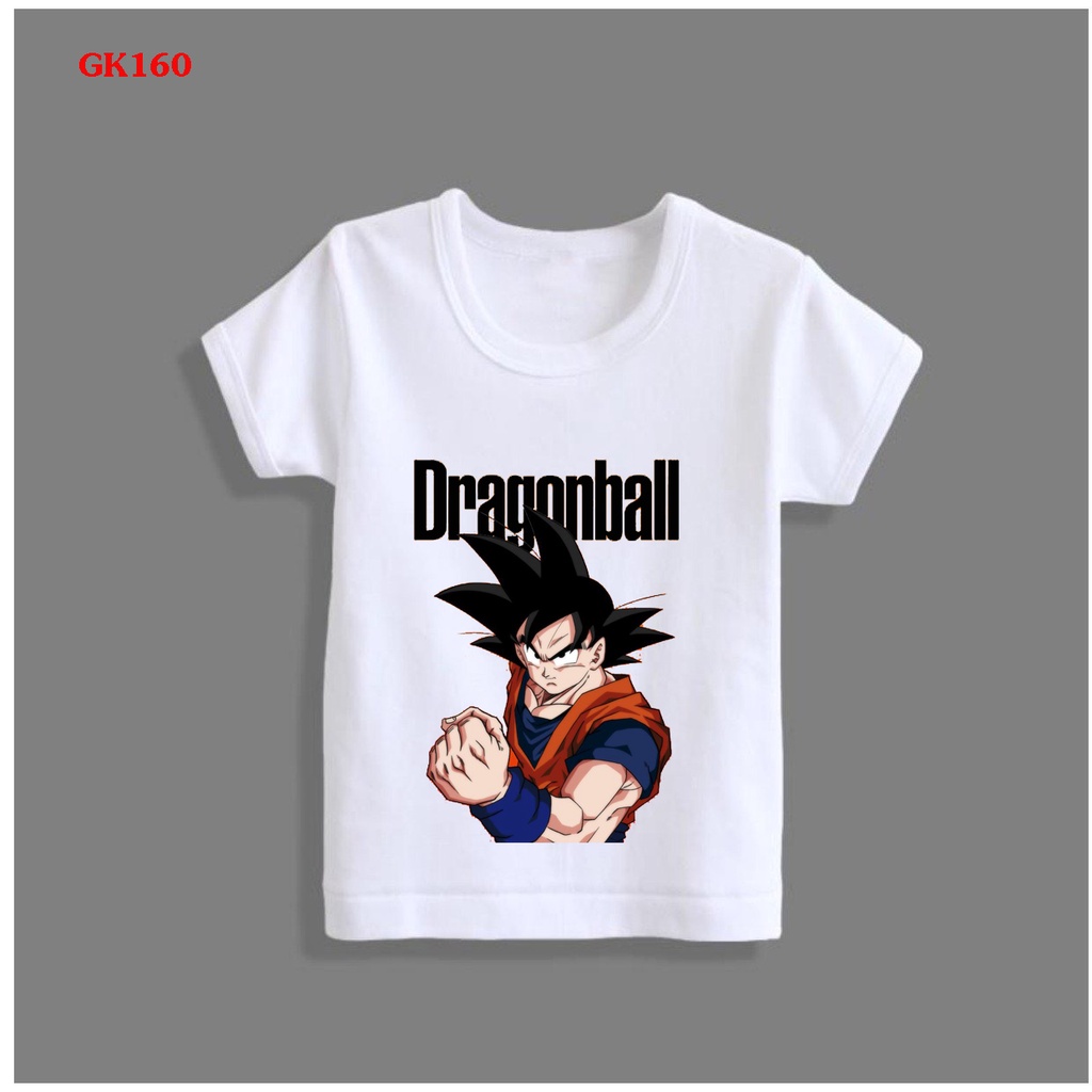 áo thun bé trai in hình goku dragonball 7 viên ngọc rồng cotton co giản
