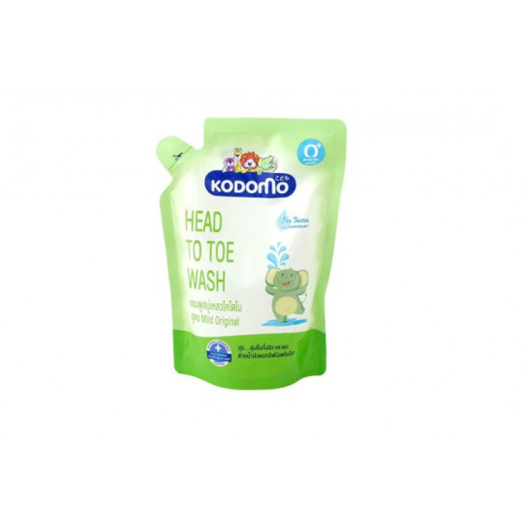 Dầu tắm gội trẻ em Kodomo Head to toe (túi thay thế 380ml)