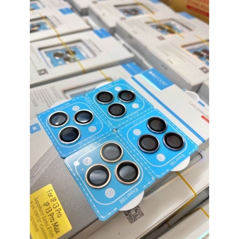 ￼Bộ 3 dán mắt camera Kuzoom cho iPhone 13 Mini, 13, 13 Pro, 13 Pro max bảo vệ từng mắt