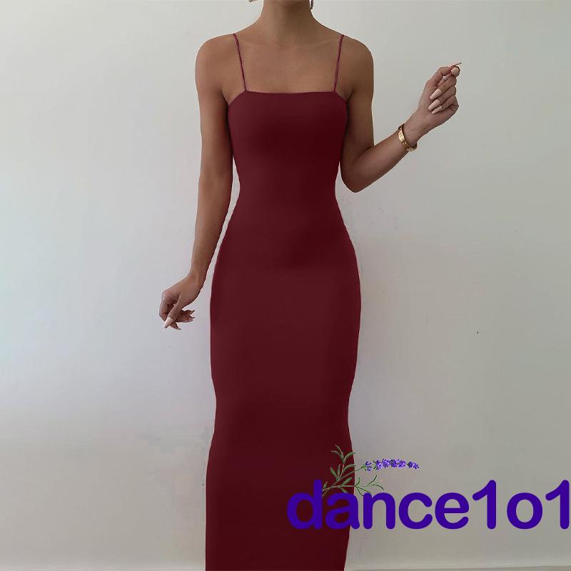 Đầm không tay ôm dáng màu sắc gợi cảm cho nữ