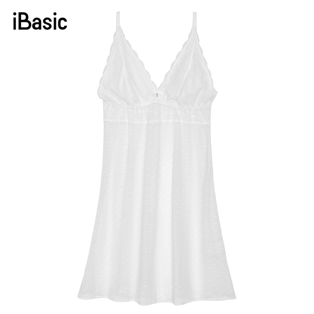 Đầm ngủ ren lưới iBasic SW052