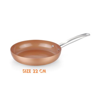 Chảo chiên SUPER CHEF h.kim tráng men đáy từ 22cm