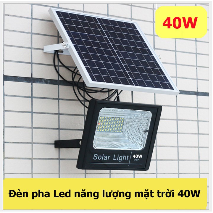 Đèn năng lượng mặt trời 40W -Đèn led năng lượng mặt trời 40W