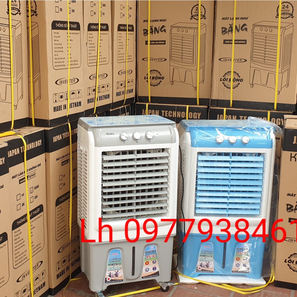 Quạt điều hoà hơi nước 45L chính hãng Kaita, Quạt hơi nước phun sương tạo ẩm tự động cao cấp