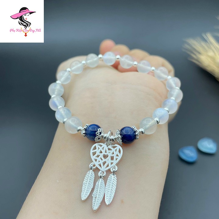 Vòng Tay Charm Bạc S925 Mix Đá Tự nhiên  - Đủ Mẫu Đẹp - Phù Hợp Nhiều Cung Mệnh