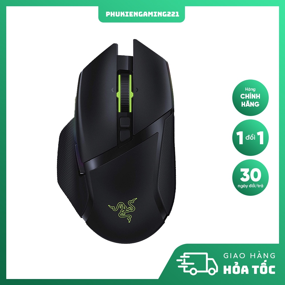 Chuột Máy Tính Không Dây - Razer Basilisk Ultimate chuyên game FPS (Không dock sạc) - Hàng chính hãng FPT