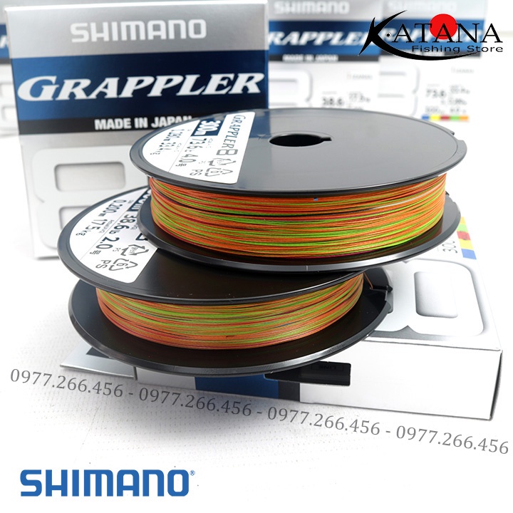 Dây PE Shimano Grappler X8 300m - Made in Japan - Câu Lure - Câu Lục - Câu biển