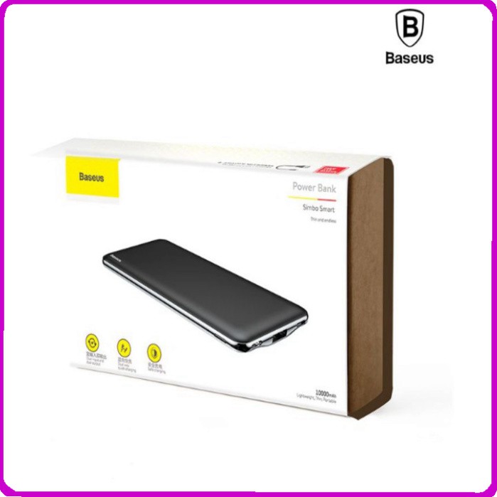 Sản phẩm Pin dự phòng nhãn hiệu Baseus PPALL-QB01 siêu mỏng dung lượng 10000mAh ..