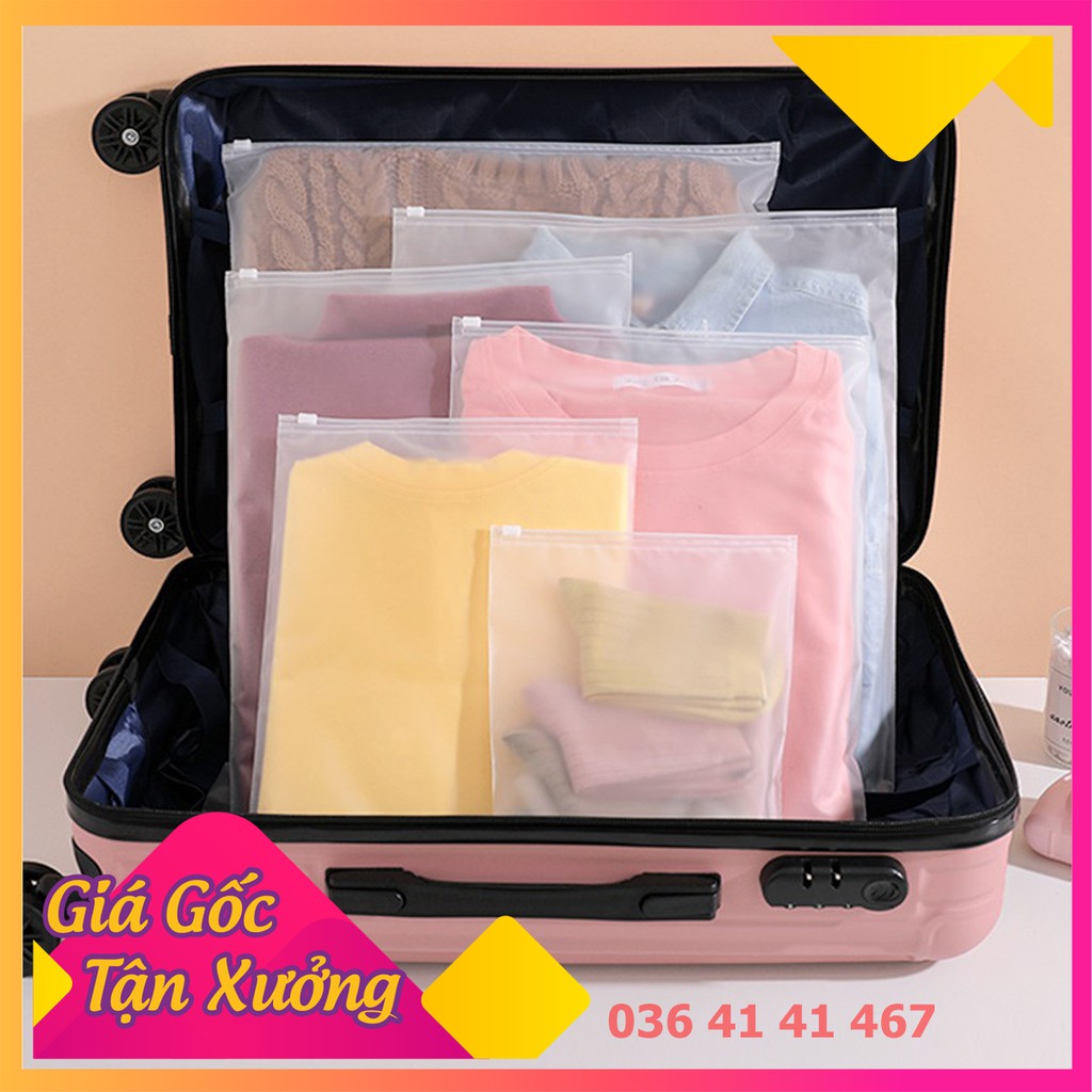 [Giá Xưởng] 01 TÚI ZIP LỤA MỜ - TÚI NHỰA ĐỰNG ĐỒ KHOÁ KÉO DU LỊCH ĐA NĂNG GIÀY DÉP ĐỒ TRANG ĐIỂM QUẦN ÁO