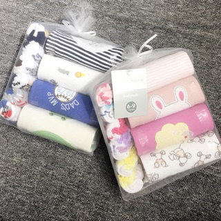 Set bodysuit dài tay thu đông cho bé trai & gái