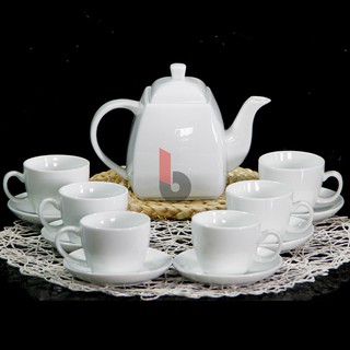 THƯỞNG TRÀ ĐẶC BIỆT với bộ bình trà sứ Bát Tràng trắng, bộ ấm chén trà đạo, bộ ấm chén cao cấp, bộ ấm trà đạo, bộ ấm