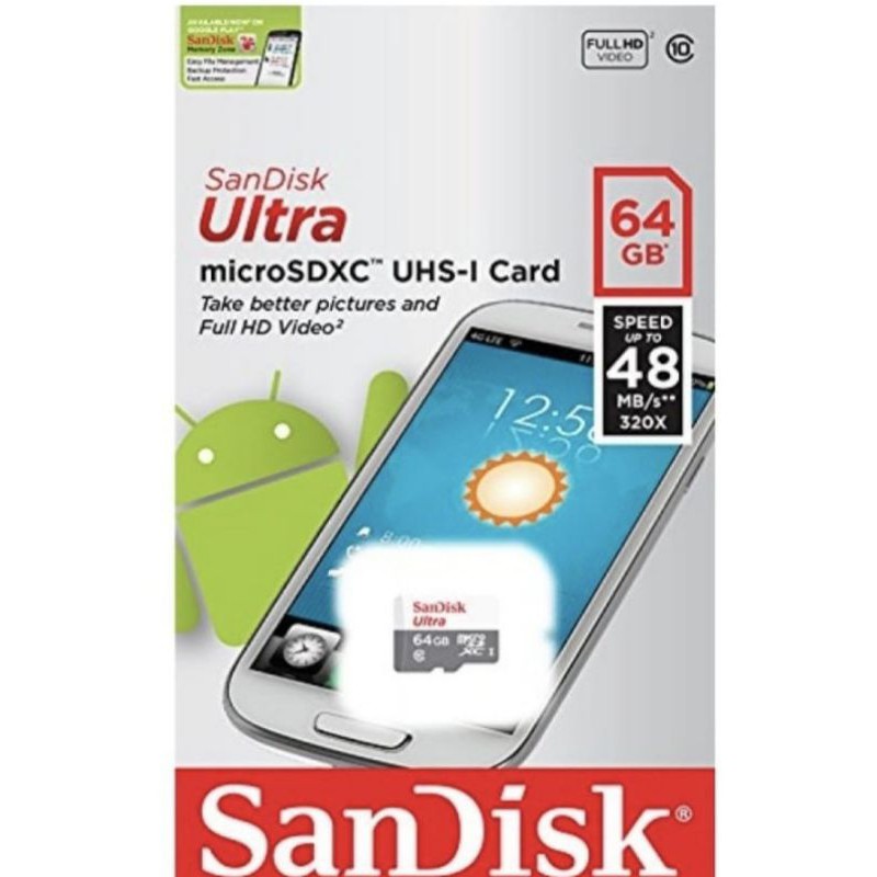 Thẻ Nhớ Micro Sd Sandisk 16gb, 32gb, 64 Gb 128 Gb, 256 Gb