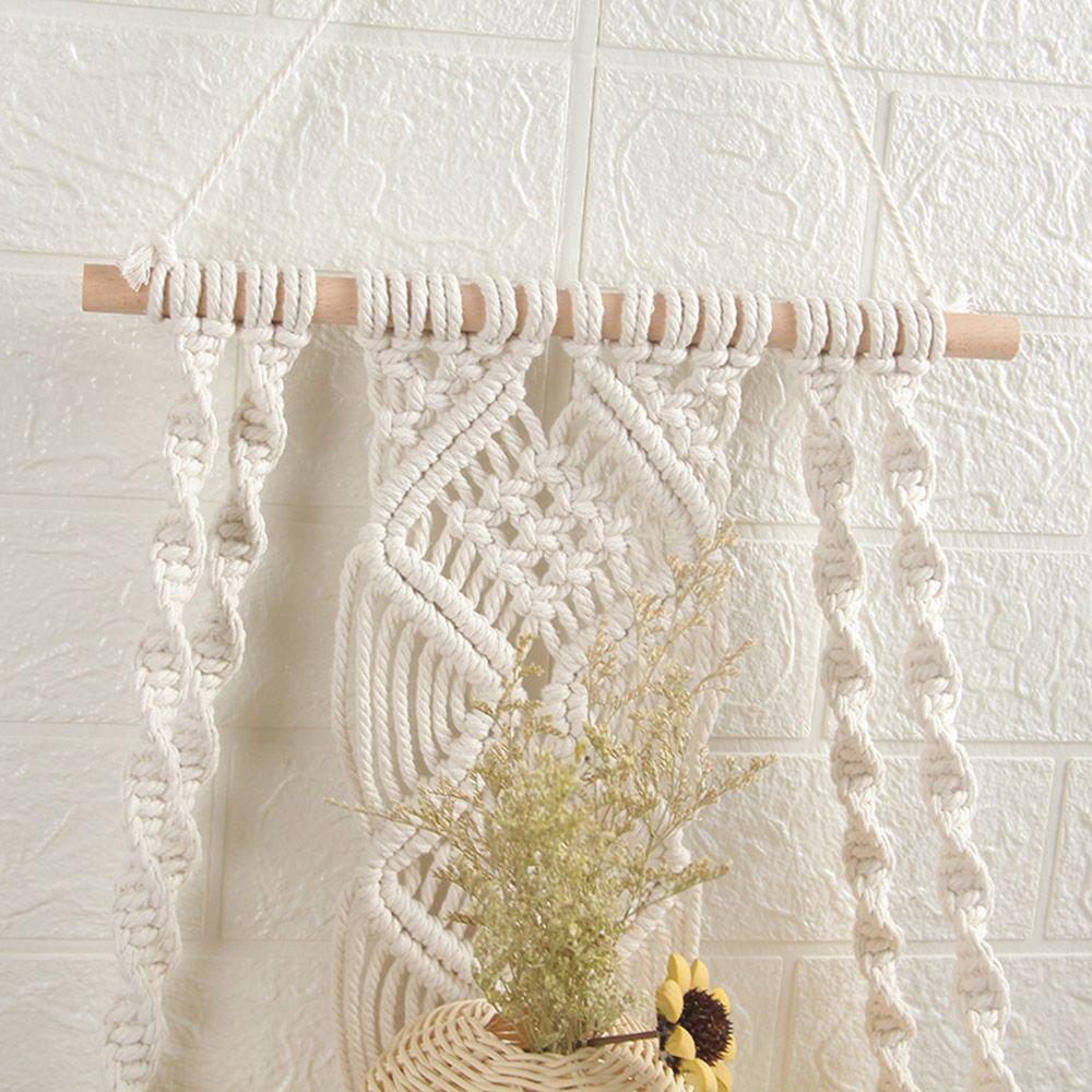 LONTIME Giá Đỡ Chậu Hoa Bằng Dây Cotton Bện Treo Tường Trang Trí