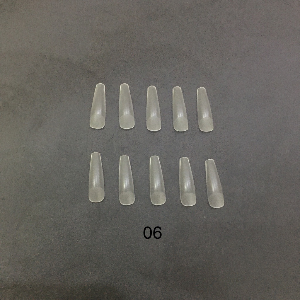 Móng úp HSM lẻ size 10 móng phom bầu nhám, thang nhám chuẩn